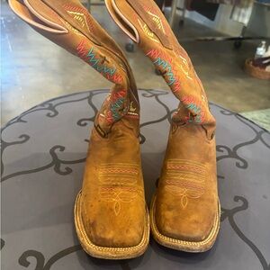 Women’s Brown Embroidered Cowboy Boots